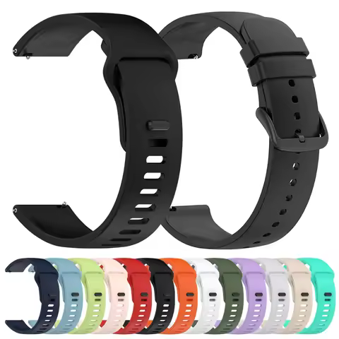 20mm 22mm Sports Silicone Watch Strap For Haylou watch S6 R8 S8 / Watch 4 4S 2 Pro Band For Haylou w