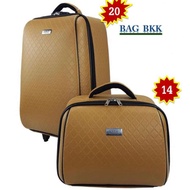 Luggage Suitcase Code System Double Lock Set Size 20 Inches/14 F7807-20 Chaa