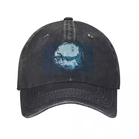 Kodama Studio Ghibli Baseball Caps Snapback Denim Hats Outdoor Adjustable Casquette Hip Hop Baseball