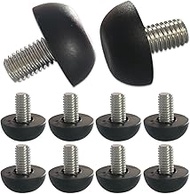 Hooshing 10PCS 8mm x 1.25 M8 Adjustable Furniture Levelers Replacement Stainless Steel Screw in Thre