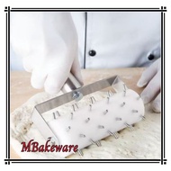 【MBakeware】Heavy Duty Stainless Steel Pizza Dough Roller Pizza Dough Docker Roller