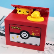 Pokemon Pikachu Music Stealing Coins Piggy Bank Ornaments Model Children Electronic Money Box