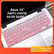 ♕Keyboard Protector Asus Cover A407U A407M S4100 S4200 S4000 Y4000 R421 E406 14'' Inch Keyboard Cove