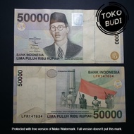 Uang Kertas Kuno 50 Ribu 50000 Rupiah WR Supratman