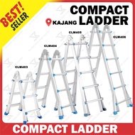Aluminium Multipurpose Household Ladder Compact Ladder 3 STEP(9.5FT) / 4 STEP(13FT) / 5 STEP(16.5FT)