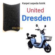 Alas kaki karpet sepeda motor listrik United Dresden