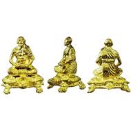 Phaya Tao. Pure Silver With Gold Cover. 龍婆柳騎財龜. 純銀蓋金面. Wat Rai Taeng Thong. LP Liew. BE:2537.