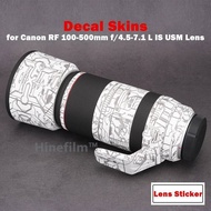 Hinefilm Skin for RF100-500 Lens Sticker 100500 Lens Decal Skin for Canon RF 100-500mm f/4.5-7.1 L I