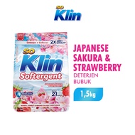 So Klin Deterjen Bubuk Softergent Japanese Sakura Strawberry 1.5Kg