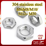 Fine Thread Thin Hex Nut DIN934 SS304/ 304 Stainless Steel Hexagon Nut DIN934 Grade A2-70 M6/M8/M10/