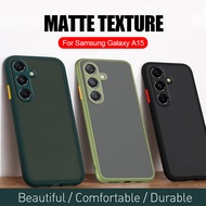 Translucent Matte Phone Case For Samsung Galaxy A55 5G Camera Protection Hard Back Cover Coques A55 5G A15  G alaxy A55 A35 A25