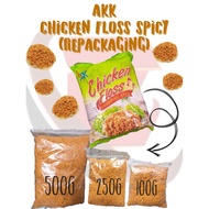 AKK CHICKEN FLOSS SPICY 1KG | SERUNDING AYAM PEDAS IKG / HALAL | AKK BRAND