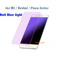 LAYAR Tempered Glass Anti Blue Light Xiaomi Redmi Note 11 11 4G 11 5G 11e 11 Pro 11 Pro 5G 11 Pro Plus 11 Pro Max 11s 11T 5G Screen Protector Anti Radiation Anti-Scratch Full Screen