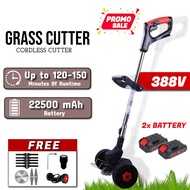 Newest 2024 JANTECH 388V Mesin Rumput Bateri Cordless Grass Cutter Electric Lawn Mower Grass Trimmer Mesin Potong Rumput