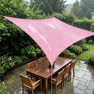 Pink 420D Oxford Sun Shade Sail, Waterproof Shade Cloth, 98% UV Blocking Outdoor Canopy, Perfect for