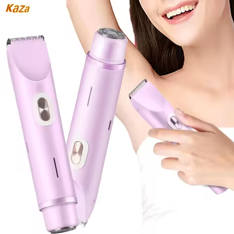 Electric Razor Woman Shaver Painless Mustache Epilator Leg Bikini Body Hair Trimmer for Women Facial