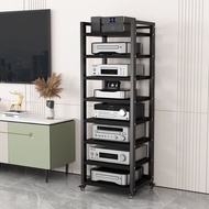 8Layer Amplifier Rack Tube Amplifier BracketCDHome Storage Rack Audio Home Theater Cabinet Mixer