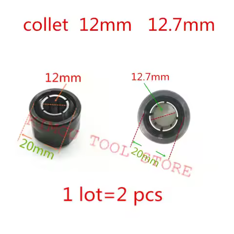 Collet Cone Nut Chuck 12.7mm 1/2-inch 1/4-inch 323293 Replace for HITACHI 323421 M12VE M12VC M12V2 M