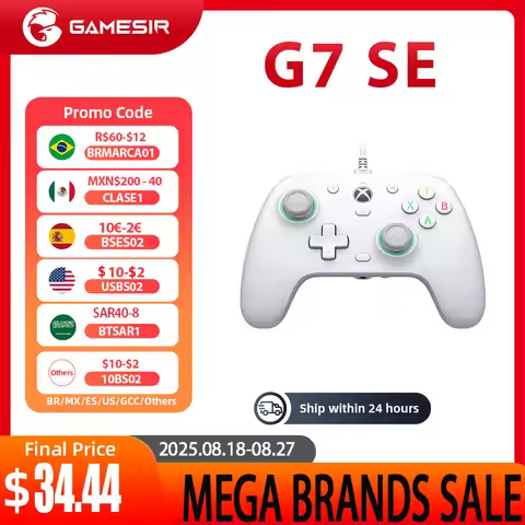 GameSir G7 SE - Xbox Gaming Controller Wired Gamepad with Hall Effect Sticks for Xbox Series X/ Xbox