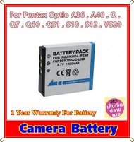 Battery Camera For Pentax Optio A36 , A40 , Q , Q7 , Q10 , QS1 , S10 , S12 , VS20  ...... แบตเตอรี่สำหรับกล้อง Pentax รหัส D-Li68