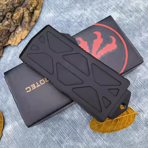 Exocet Micro Utility Knife Tech Pocket Knife Zinc Alloy Handle Outdoor Camping Hunting Fishing OTF E