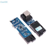 Cool3C Mini Gigabit Fiber Optical Media Converter 1000Mbps Single Mode 3-5Km UPC/APC SC-Port A/B Por