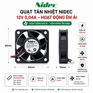 Fan 12V, 0.04A - Size 40x40x10mm - Quiet operation PC Fan 12V DC Fan 12V