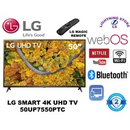 LG 50" INCH 4K UHD SMART TV 50UP7550PTC (YOUTUBE NETFLIX) (FOC 1M HDMI CABLE &amp; BRACKET TV)