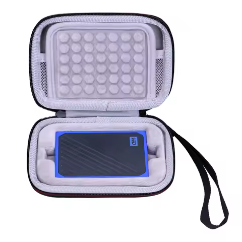 LTGEM EVA Hard Case for WD 500GB & 1TB My Passport Go SSD Cobalt Portable External Storage Protectiv