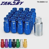 EPMAN Sport Racing Aluminum Lock Lug Nuts 20pcs 12x1.5 W/Key Universal Fit For Honda Civic Toyota Fo