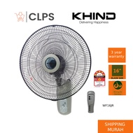 Khind Remote control Wall Fan WF16JR Kipas Dinding WF-16JR