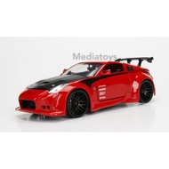 MERAH Diecast Jada 1:24 Car 2003 Nissan 350z Red