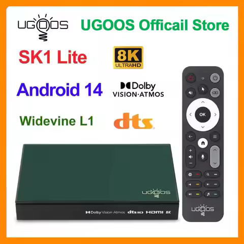 Ugoos SK1 Lite Smart TV Box Android 11 Amlogic S928X-K 4GB 64GB Wifi6 BT5.2 1000M Set Top Box Dolby 