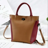 READY STOCK 💗 Eunice Dual Shoulder Bag Tangan PU Sling Cute Tote Bags