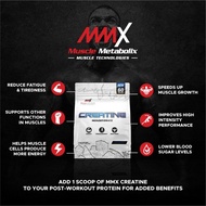 MMX Creatine Monohydrate 300g – Unflavored, 60 Servings, Pharmaceutical Grade