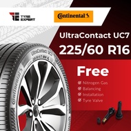 225/60R16 CONTINENTAL UltraContact UC7 (With Delivery/Installation) tyre tayar