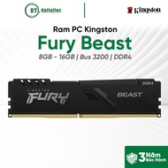 Kingston Ram 8GB 16GB BUS 3200 Fury Beast DDR4 | Genuine Genuine |