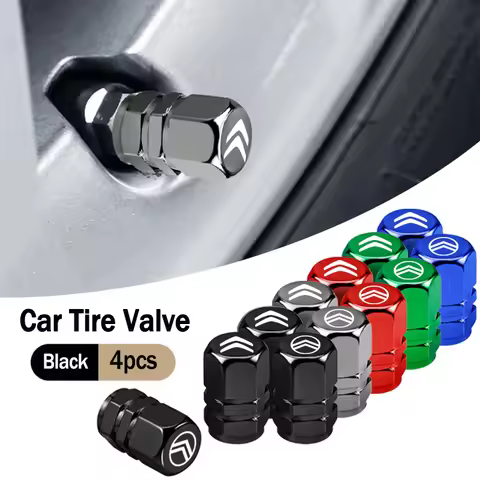 4pcs Styling Wheel Tire Valve Air Stem Cap Duust Cover For Citroen C3 C4 C1 Jumper C5 C6 C2 2CV VTS