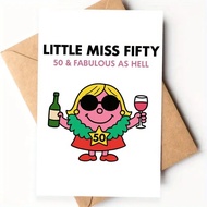 [Coisíní] Happy 50th Birthday Card - Fun Birthday Greeting Card - Birthday Card with Envelope