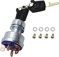 EATAKWARD 9G7641 New Ignition Switch with 2 Keys, Replacement for Caterpillar (Cat) D250E D300E D350