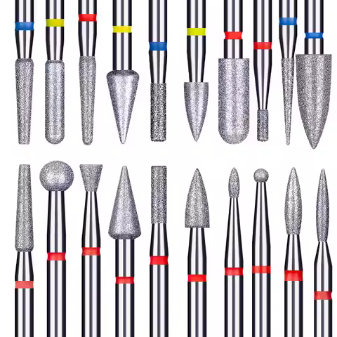 10Pcs/Box High Quality Diamond Nail Drill Bits For Nail Dead Skin Callus Manicure Cuticle Clean Tool