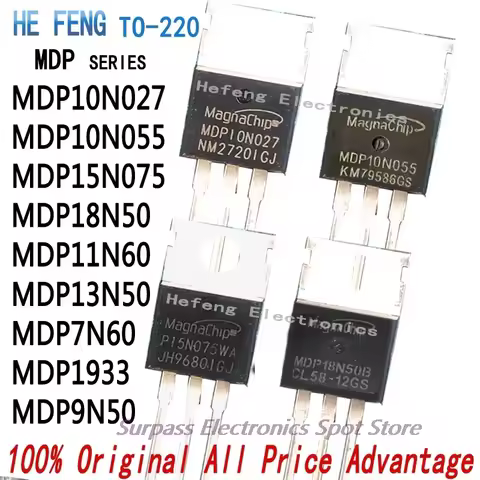 10PCS MDP10N027 MDP10N055 MDP15N075 MDP18N50 MDP11N60 MDP13N50 MDP15N60G MDP7N60 MDP1933 MDP9N50 Ori