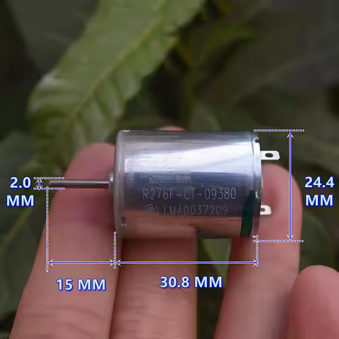 R276F-CT-09380 RF-370CB 6-Pole Rotor Mini 370 Motor DC 12V 13.5V 18V 3700RPM Low Speed Silent Micro 
