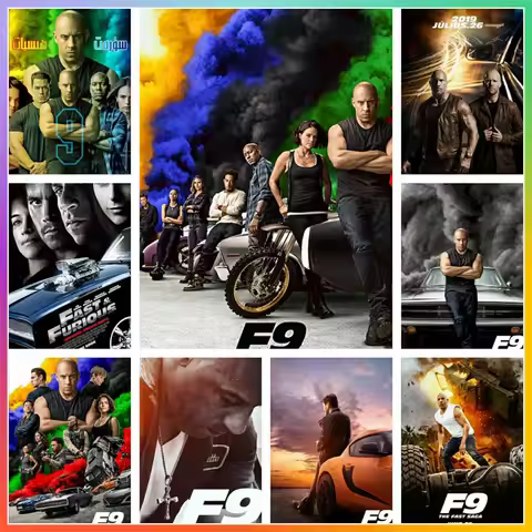 Fast & Furious Series Paul Walker Classic Movie Mosaic Embroidery Diamond Painting Cross Stitch Bath