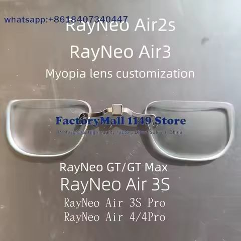 For RayNeo Air Air2 Air3S Air3S Pro 4 Pro GT GT Max TCL NXTWEAR S Plus Custom Prescription Lenses My