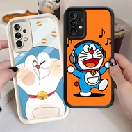 G-58 Doraemon cute Casing for Samsung S24 A55 S25 M15 S21 FE Ultra 5G Black and white