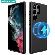 Nillkin Magsafe Matte Case for Samsung Galaxy S24 Ultra S24+S24 FE S23+ S23 S22 Ultra Shockproof Har