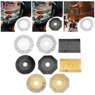 [Abbraccia] Coffee Grind Measuring Ruler Coffee Bean Grind Measuring Accessories for Bar Bagua Black