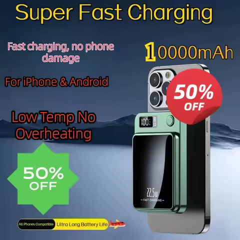 20000mAh Magnetic Wireless Power Bank Portable Airplane Allowed Fast Charging External Battery For i