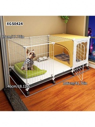 Chuồng chó nhỏ trong nhà, chuồng chó cưng tại nhà cho Corgi, Poodle, thích hợp cho thú cưng, có khay